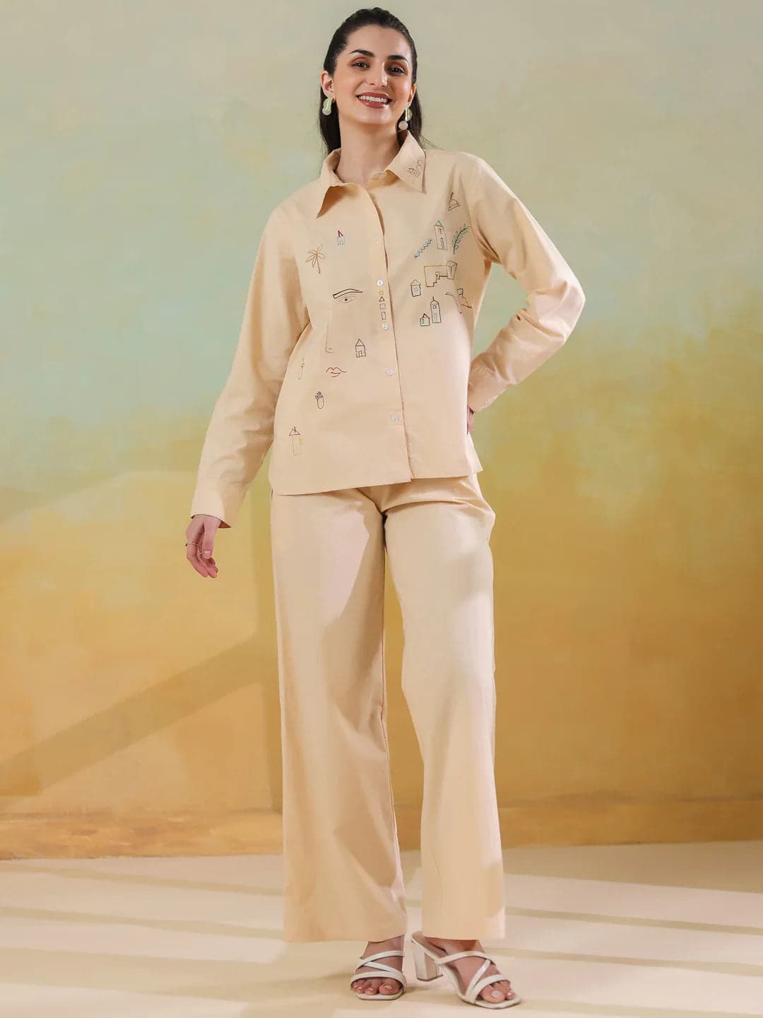 Vanilla Collar Twin Set